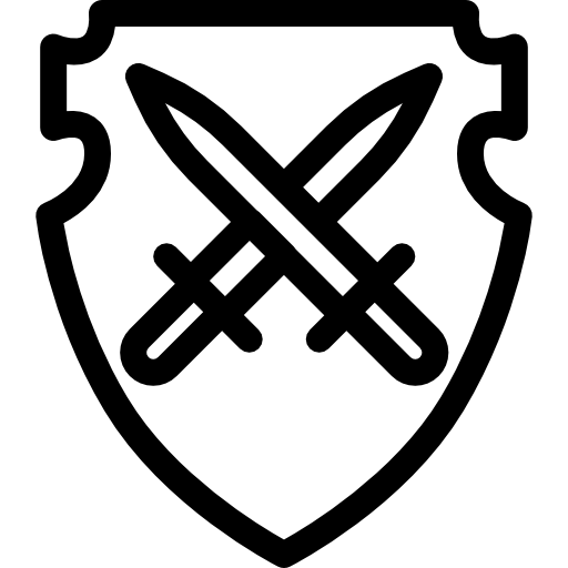 Shield with Two Swords